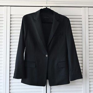 Elie Tahari Size 8 Wool Classic Black Blazer | Size 8